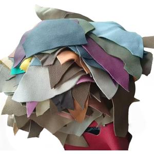 Leather Scraps, 1.5-2.0mm (3.6-5 oz) Thick Genuine Cowhide Scraps, Leather Scrap for Tools/Crafts/DIY, Mixed Colors, Leather for Crafting (Thick 500 Grams)