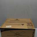 ZMISHIBO 52 Inch Ceiling Fan with Light, App&Remote Control, Flush Mount Low Profile, Dimmable 20W LED Light, Quiet Reversible Motor for Bedroom, Living Room, Apartment, Black