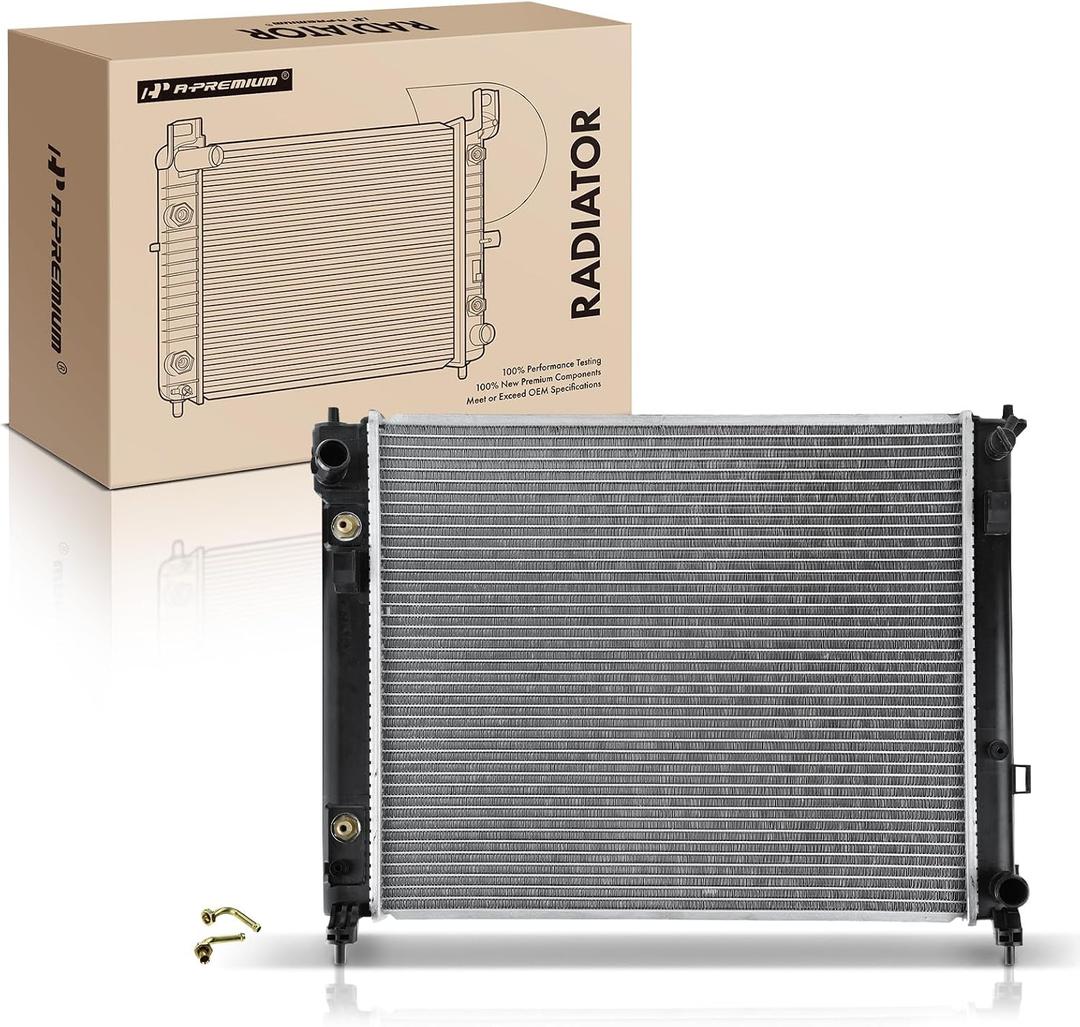 A-Premium Engine Coolant Radiator Assembly with Transmission Oil Cooler Compatible with Nissan Versa 2012-2019, Versa Note 2014-2019, Micra 2015-2019, L4 1.6L, Automatic Trans.