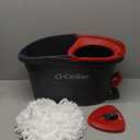 O-Cedar EasyWring Microfiber Spin Mop, Bucket Floor Cleaning System, Red, Gray, Standard