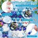 300 Pcs Focal Beads for Pens AB Color Acrylic 3D Focal Colorful Beads Bulk Round Rhinestone Spacer for Beadable Pen Keychain Making Jewelry Bracelet Necklace Charms Crafts (Winter Style)