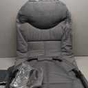 LANGWEI Folding Camping Cot, Adjustable Backrest Adults Reclining Lounge Chair with Pillow and Side Pockets, Folding Outdoor Travel Cots for Outside Beach Patio (Grey)