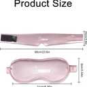 2 Packs Cooling Eye Mask and Neck Ice Pack Wrap,Hot Cold Compress Ice Pack for Neck,Cold Gel Cooling Mask for Sleep,Reusable Ice Eye Mask Cold Compress for Puffy Eyes,Pink