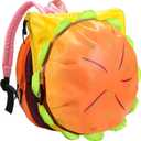Cheeseburger Backpack Multi-compartment Funny Hamburger Backpack