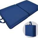 ECODESEO Bath Kneeler Pad, Extra Thick Kneeling Pad, Garden Kneeling pad for Women, Water Resistant Memory Foam Cushioning for Yoga, Bathing, Physical Therapy, Prayer Pillow, Dark Blue, Large