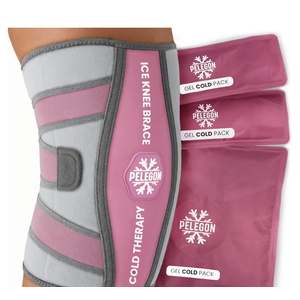 Knee Ice Pack Wrap (1 Pack)  Adjustable Ice Pack for Knees Surgery, Replacement, Arthritis Pain, ACL, Sports Injuries, Post Surgery, for Long Duration  1 Pack (Pink)
