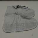 Zbyoujer Waterproof Rain Shoe Covers, Silicone Overshoes with Zipper Non-slip Galoshes for Men and Women (L(Women 7.5-10.5,Men 6.5-9), Grey)