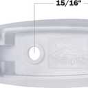 Camp'N White RV Storage Door Latch 12-Pack - Sturdy Spring Clip & Mounting Hardware for RV Campers - Perfect RV Compartment Door Latch Solution for Secure and Convenient Storage