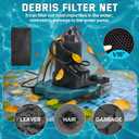 1/3HP Automatic Pool Cover Water Pump, 3035GPH Submersible Sump Pump w/Filter Net, 25ft Power Cord & Check Valve, Water Removal for Swimming Pool, Hot Tubs, Rooftops, Water Beds
