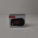 Timex Alarm Clock with Large Display, Digital Alarm Clock for Bedroom Includes 120V Universal Power Adapter (T121B - Black)