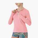Women's Outdoor Quick Dry Sun Protection 1/4 Zip Long Sleeve Shirt XL