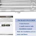 Utheer Grill Replacement Parts for Weber Spirit and Spirit II 300 Series, 15.3" Flavorizer Bars, 18" Grill Burner and Ignitor Kit for Weber Spirit E310, E320, S310 with Front Control, 7636, 69787