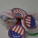 243Pcs 4th of july Decorations - Serve 30 - American Flag Patriotic Party Supplies Set Tablecloth Napkins Plates Cups Red White Blue Spoons Knife Forks Banner Straws Independence Day Party Tableware