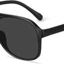 3 x YDAOWKN Retro Aviator Sunglasses for Women Mens Large Frame Classic Vintage 70s Sun Glasses Aviators