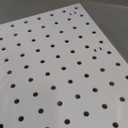 LANSI 6Pcs Peg Board, Peg Board Wall Organizer Panels, White Pegboard Wall Mount, ABS Pegboard for Craft Room Garage Kitchen Workshop, ABS Peg Boards Easy Installation (White)