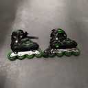 Roller Derby ION 7.2 Boy's Adjustable Inline Skate, Size: 2-5 Youth, Black/Green