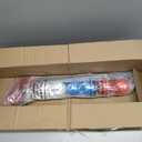 Realspring 2 Pack Backyard Golf Club Set Adjustable Golf Club for Backyard Game Plastic Chipping Clubs Hit Plastic Balls Outdoor Indoor Training Practice Gift(Black and Blue,Right Hand)