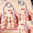 Hand Gripper Strengthener, 40160 lbs Adjustable Resistance, All-Metal Grip Trainer with Carbon Steel Spring and Aluminum Handles