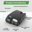 Proportional Electric Trailer Brake Controller Fits 1-3 Axles, Self-Leveling, Boost Feature, Digital Display, Easy Install for RV, Truck, SUV, Compatible with Tekonsha 90160 Primus IQ - Black