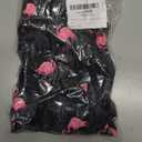UNICOMIDEA Men Swim Trunks with Compression Liner 9 Inch Long Board Shorts, Medium, A2 Black Pink