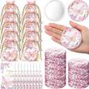 Yuntau 36 Sets Butterfly Baby Shower Party Favors, Butterfly Compact Pocket Mirrors and Thank You Cards Gifts Bulk for guests Bridal Shower Wedding Gender Reveal Party(Pink)