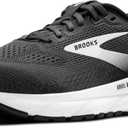 Brooks Womens Ariel GTS 24 Supportive Running & Walking Shoe (8 Wide, Ebony/Black/White)