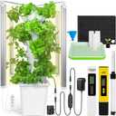Carpathen Hydroponic Tower Growing System - Indoor Vertical Gardening System with Grow Lights for 30 Plants - Complete Kit with Timer, PH+TDS Meter, and Water Level Gauge - Indoor Herb Garden