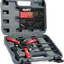 Orion Motor Tech Harmonic Balancer Puller Kit, Adjustable 3-Jaw Puller Set for Removing Harmonic Dampers & Balancers, 3-Jaw Pulley Puller Set Compatible with Chevy GM Chrysler Cadillac Ford More, Red