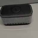 Portable Bluetooth Speaker with 15W Wireless Charging, 4 in 1 Alarm Clock Radio, 13-Color Dimmable LED Night Light - White Noise, 10W TWS Wireless Speaker, for Home, Bedroom, Office, Gift (Black)