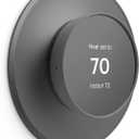 Metal Nest Wall Plate for Google Nest Thermostat 2020, Trim Kit, Charcoal