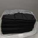 VidaFete Table Cloth 10 Pack 90 * 156inch Rectangle Tablecloth Polyester, Stain Wrinkle Resistant Polyester Dining Table Cover for Kitchen Dinning Party Wedding Rectangular Tabletop Decoration(Black)