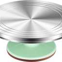 Kootek Aluminium Alloy Revolving Cake Stand 12 Inch Rotating Cake Turntable for Cake, Cupcake Decorating Supplies (Green)