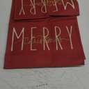 ONWAY Merry Christmas Gold Table Runner Winter Xmas Holiday Kitchen Dining Farmhouse Table Decor for Indoor Outdoor Home Party Decorations 13x72 Inch Red