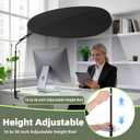 Office Cubicle and Desk Shade - Suitable for Cubicle to Block Light and Privacy Protection Cubicle Light Shield Black Diameter 52 inches，designed for sensitive workers.