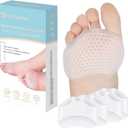 Metatarsal Pads 12 Pack Ball of Foot Cushions for Women and Men Soft Gel Foot Pads Pain Relief Forefoot Pad - Fits Most Shoes