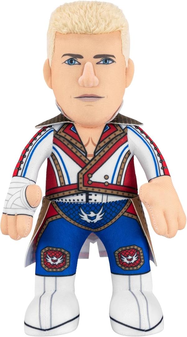 Bleacher Creatures WWE Superstar Cody Rhodes 10" Plush Figure - A Wrestling Star for Play or Display