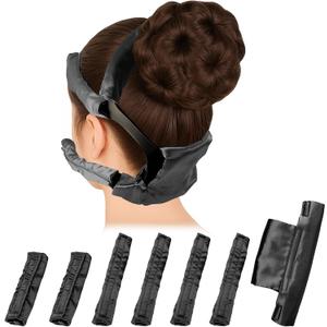 7 PCS Satin CPAP Strap Covers, Comfortable CPAP Mask Strap Covers (Black)