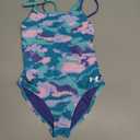 Under Armour Girls' One Piece Swimsuit (10, Radial Turq Camo)