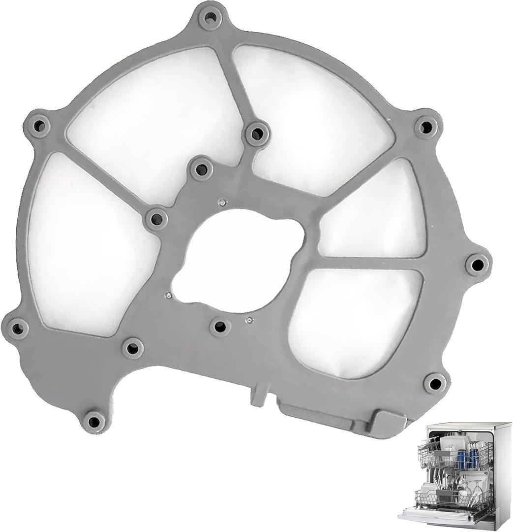 Upgraded"No Hump" DD63-00104A For Samsung Dishwasher Pump Mesh Filter Body (OEM) Parts, Grey (9 * 8.6 * 0.2 inch) (Match DD63-00099A Sump-Cover)