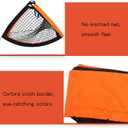 2 Pack 4 x 3 Size Portable Kid Soccer Goals for Backyard, Indoor and Outdoor Pop Up Soccer Goals, Orange, Theresduet