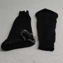 Junely Leg Warmers for Women Kawaii Leg Warmer Cute Legwarmers Japanese Socks Emo Lolita Gyaru Harajuku Accessories (Black)