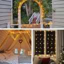 QUHUATU Star String Lights 360 LED 132FT,8 Modes Plug in Star Fairy Lights with Timer & Memory, Indoor Outdoor Star Christmas Lights for Birthday Party Bedroom Wedding Home Classroom Decor Warm White