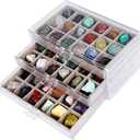 Acrylic Rock Collection Display Case Rock Collection Box for Kids Display Cases for Collectibles Crystal Display Case Holder Shadow Boxes Display Cases Display Cabinet Fossil Display Box