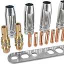 18pcs Mig Welding Tips Accessories Welding Supplies Contact Tip For Mig Welding Gun (0.035in_Combo1)