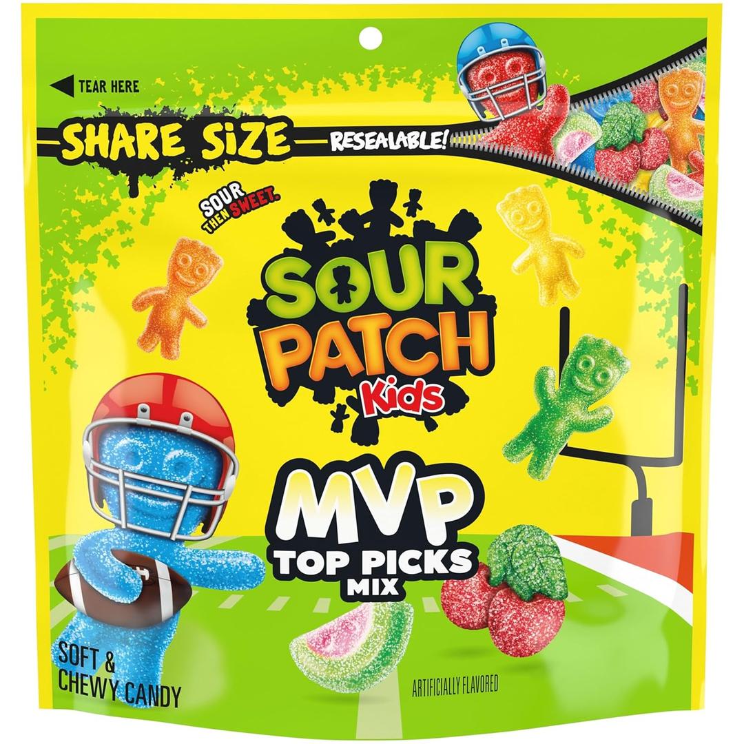 SOUR PATCH KIDS MVP Top Picks Mix Soft & Chewy Candy, Share Size, 11 oz