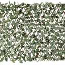 E&K Sunrise 1 PC Faux Leaves Expandable Fence Privacy Screen Artificial Greenery Grass Wall Decoration for Garden Backyard Patio Indoor Outdoor (Laurel Leaves - Single Side)