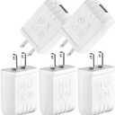 UL Certified Power Adapter 5V 1A USB Wall Charger 1000mA DC Power Supply Compatible with All USB Plug 5V-1A Type A,5Pcs