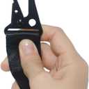 SUP Carrier Shoulder Strap Adjustable Carrying Sling Paded Bag Belt for Surfing and Paddle Board with Metal Hooks Accessories - Black (1)