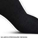 wernies No Show Socks Women Low Socks Non Slip Flat Boat Line 4/8 Pairs (Black, L)