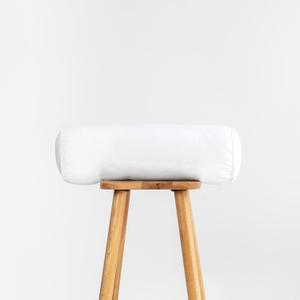 Hofdeco Premium Bolster Pillow Insert, 7"x22" ( Cover Size 6"x20") Water Resistant Synthetic Down Alternative Sham Stuffer for Patio, Bench, Garden, White